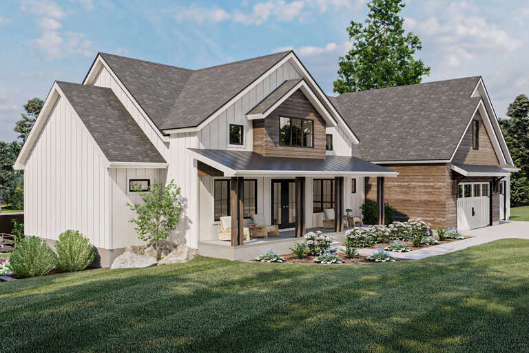 Modern Farmhouse Plan: 2,175 Square Feet, 3 Bedrooms, 2.5 Bathrooms ...