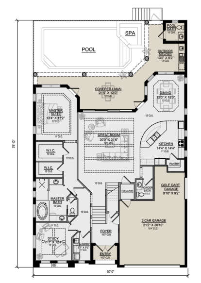 Main Floor for House Plan #5565-00091