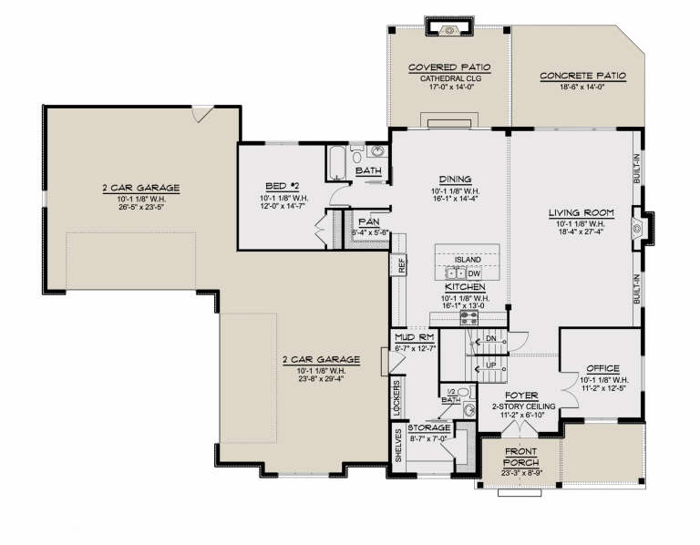 Modern Farmhouse Plan: 3,736 Square Feet, 5 Bedrooms, 4.5 Bathrooms ...