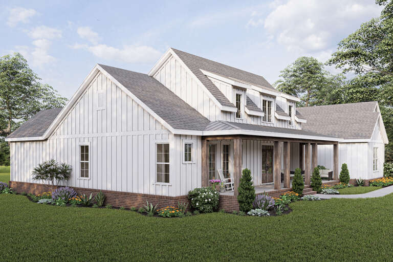 Modern Farmhouse Plan: 2,735 Square Feet, 4 Bedrooms, 3.5 Bathrooms ...