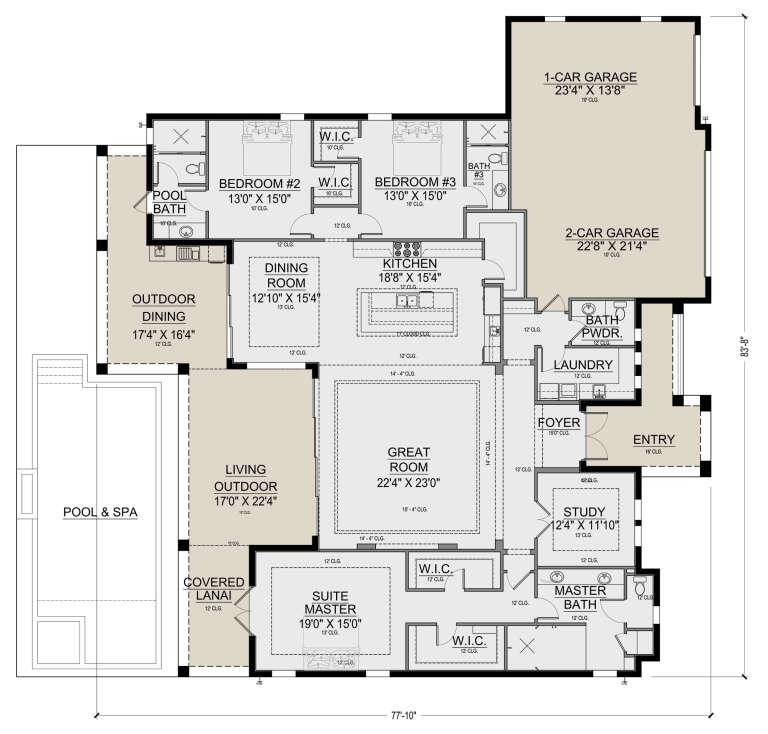 House Plan House Plan #26031 Drawing 1