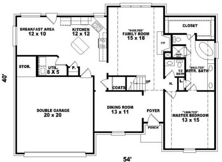 House Plan House Plan #2604 Drawing 1