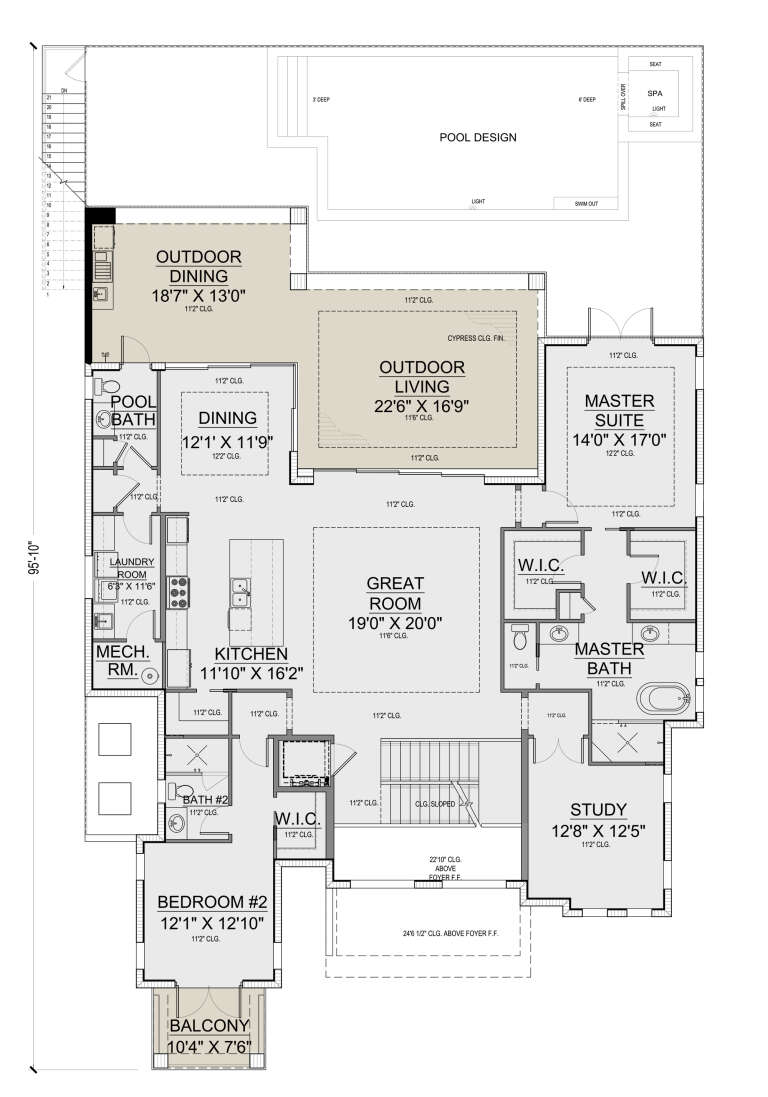 Contemporary Plan: 3,596 Square Feet, 4 Bedrooms, 4.5 Bathrooms - 5565 ...