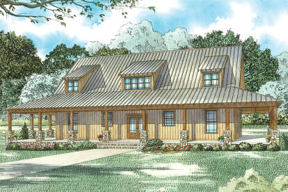 Country House Plan #110-01076 Elevation Photo