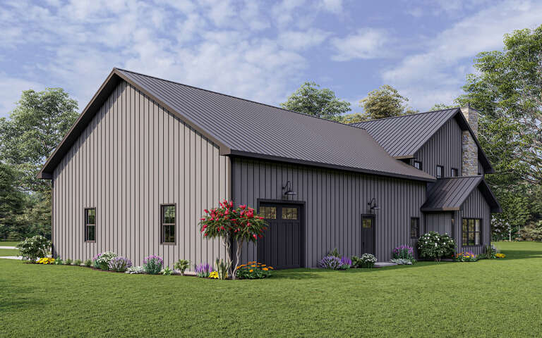 Barn Plan: 2,765 Square Feet, 3 Bedrooms, 3 Bathrooms - 5032-00136