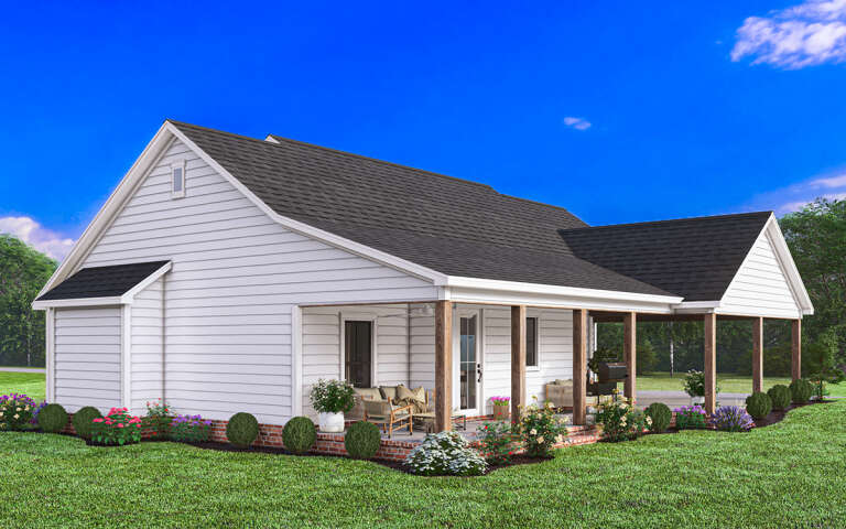 Modern Farmhouse Plan: 1,650 Square Feet, 3 Bedrooms, 2.5 Bathrooms ...