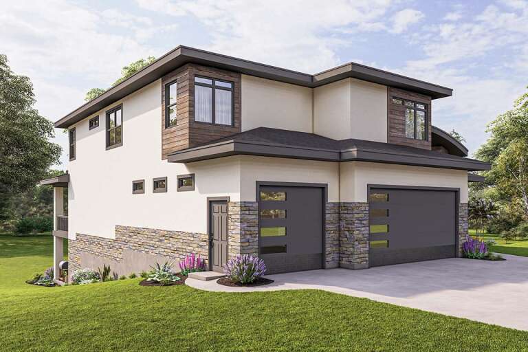 Contemporary Plan: 3,795 Square Feet, 5 Bedrooms, 3.5 Bathrooms - 8768 ...