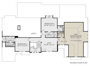 Luxury Plan: 2,964 Square Feet, 4 Bedrooms, 4 Bathrooms - 036-00139