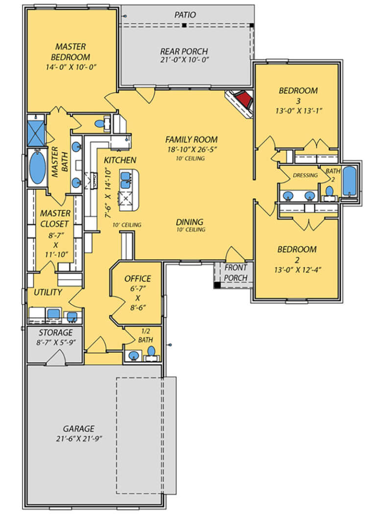 House Plan House Plan #26230 Drawing 1