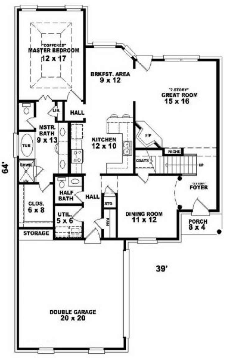 House Plan House Plan #2624 Drawing 1