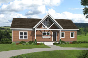 Country Plan: 1,413 Square Feet, 3 Bedrooms, 2 Bathrooms - 940-00412