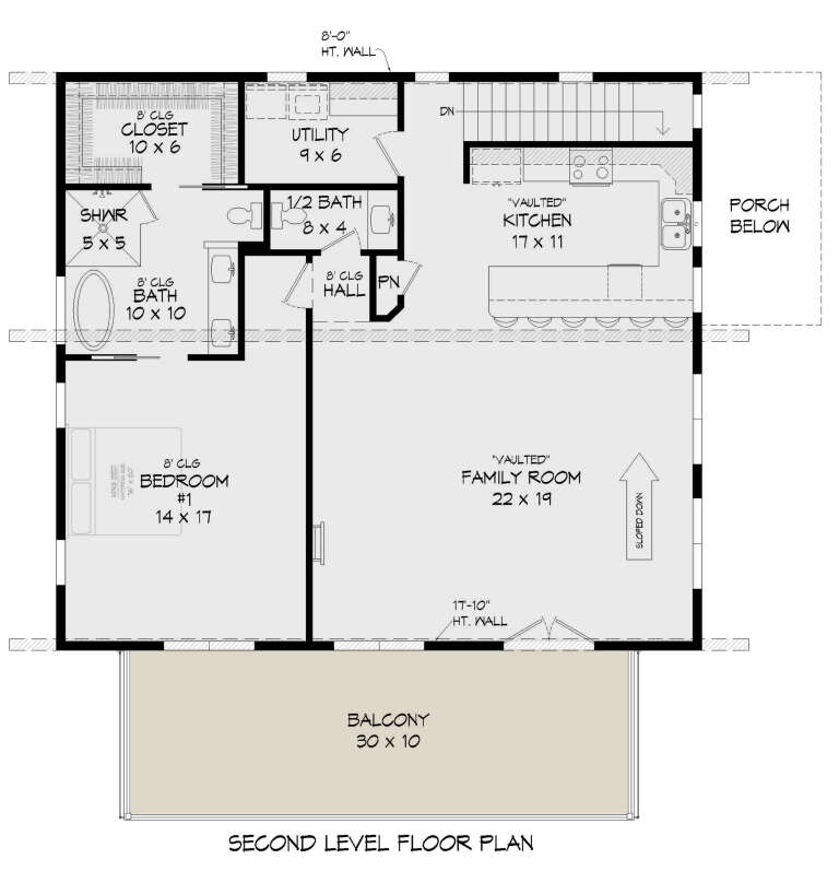 Modern Plan: 2,073 Square Feet, 2 Bedrooms, 2.5 Bathrooms - 940-00415