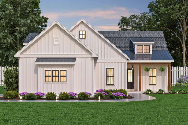 Modern Farmhouse Plan: 1,637 Square Feet, 3 Bedrooms, 2 Bathrooms ...