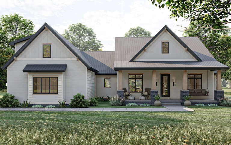 Modern Farmhouse Plan: 2,483 Square Feet, 4 Bedrooms, 2.5 Bathrooms ...