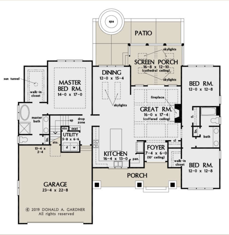 Modern Farmhouse Plan: 1,974 Square Feet, 3 Bedrooms, 2 Bathrooms ...