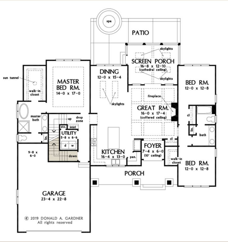 Modern Farmhouse Plan: 1,974 Square Feet, 3 Bedrooms, 2 Bathrooms ...