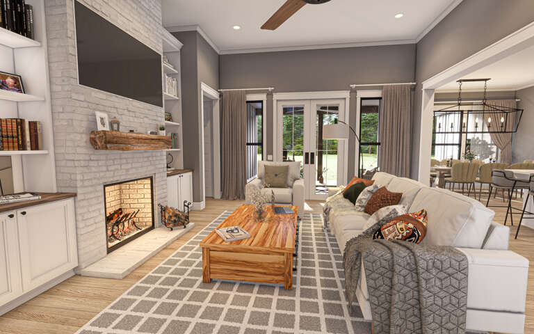 Modern Farmhouse Plan: 1,941 Square Feet, 3 Bedrooms, 2 Bathrooms ...