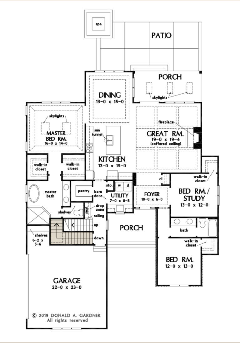 Craftsman Plan: 2,134 Square Feet, 3 Bedrooms, 2 Bathrooms - 2865-00109