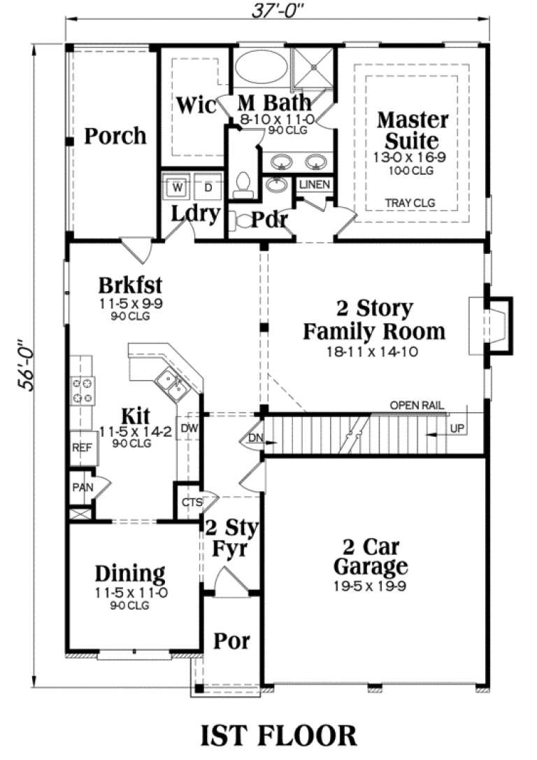 House Plan House Plan #27 Drawing 1