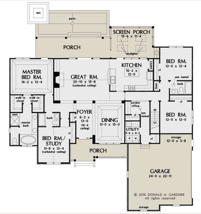 Craftsman Plan: 2,295 Square Feet, 4 Bedrooms, 3 Bathrooms - 2865-00183