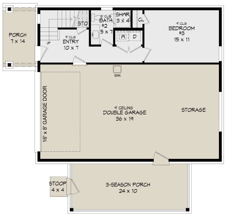 House Plan House Plan #27055 Drawing 1
