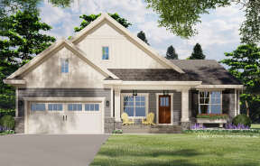 Craftsman Plan: 1,673 Square Feet, 3 Bedrooms, 2 Bathrooms - 098-00343