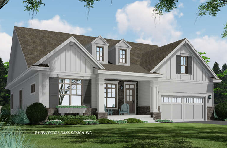 Modern Farmhouse Plan: 2,001 Square Feet, 3 Bedrooms, 2 Bathrooms - 098 ...