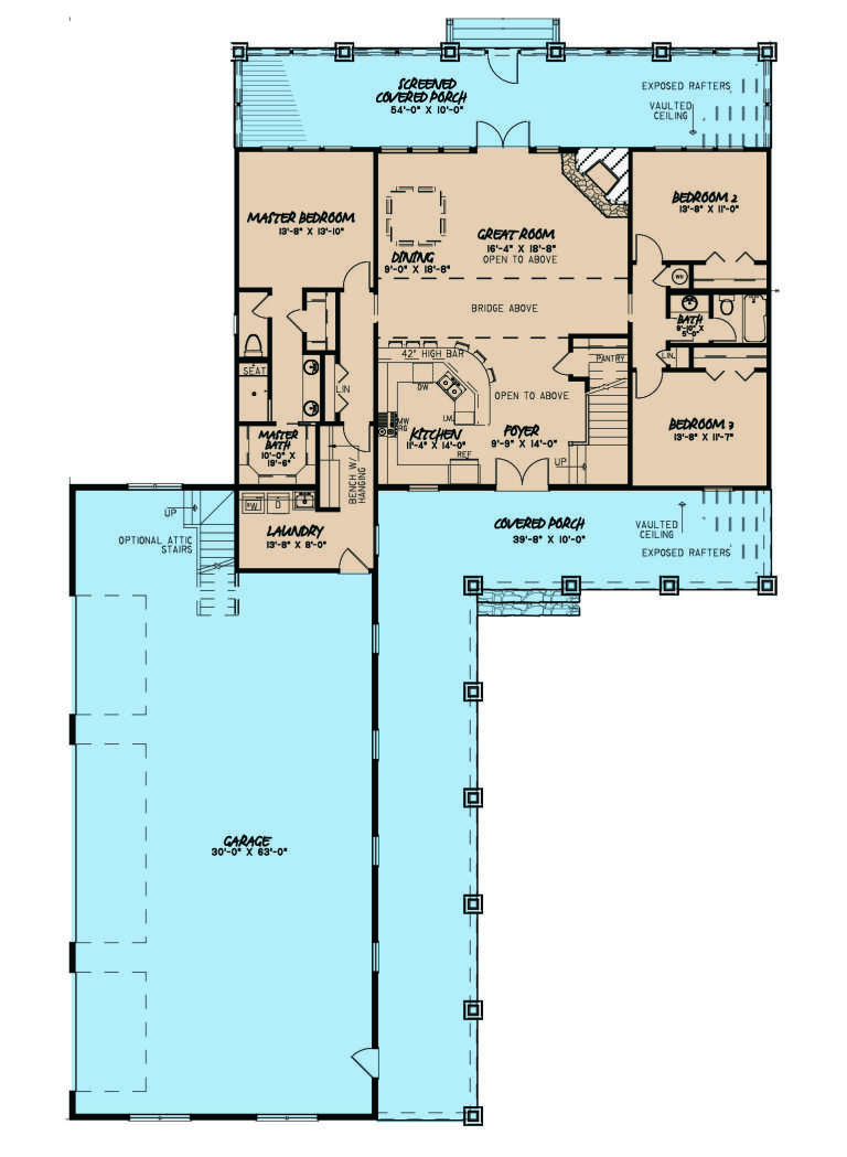 House Plan House Plan #27127 Drawing 1