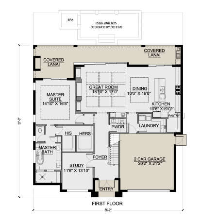 Main Floor  for House Plan #5565-00174