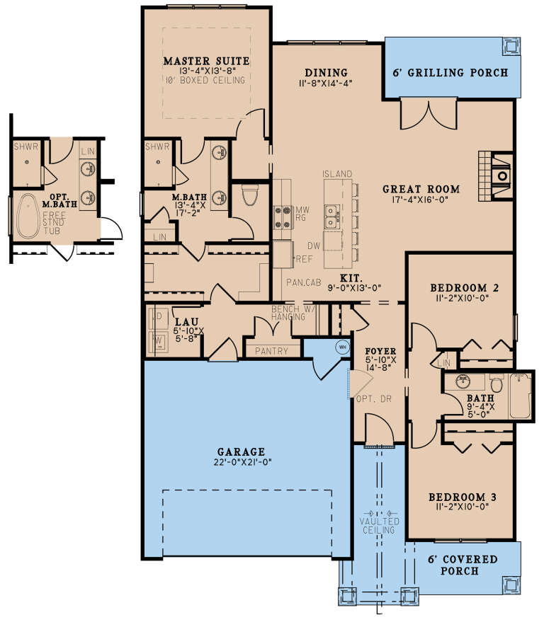 House Plan House Plan #27221 Drawing 1