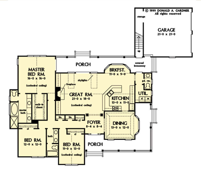 Craftsman Plan: 2,078 Square Feet, 3 Bedrooms, 2.5 Bathrooms - 2865-00228