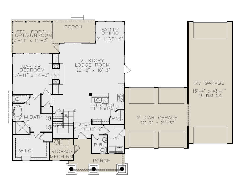 House Plan House Plan #27360 Drawing 1