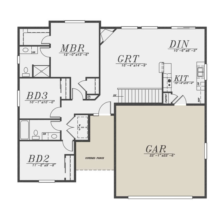 House Plan House Plan #27371 Drawing 1