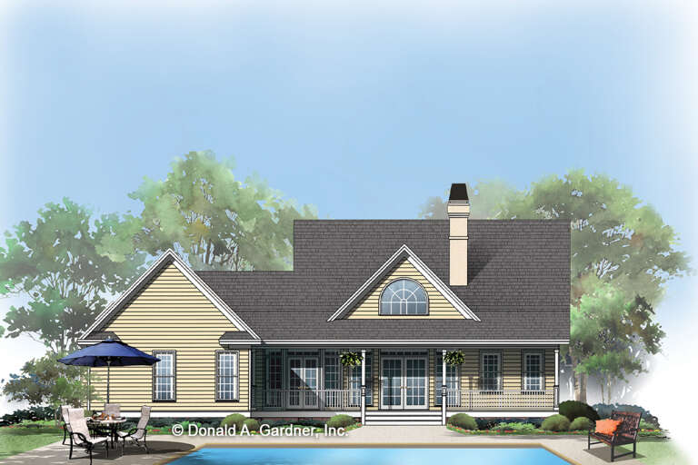 Country Plan: 1,561 Square Feet, 3 Bedrooms, 2 Bathrooms - 2865-00252