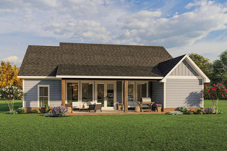 Craftsman Plan: 1,828 Square Feet, 3 Bedrooms, 2.5 Bathrooms - 041-00287