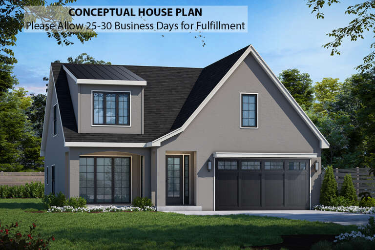 House Plan House Plan #27466 Front Elevation 