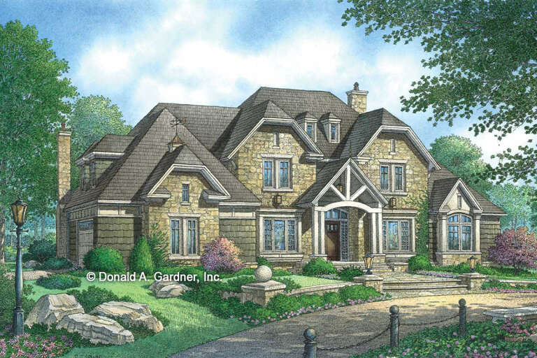 House Plan House Plan #27502 Front Elevation 