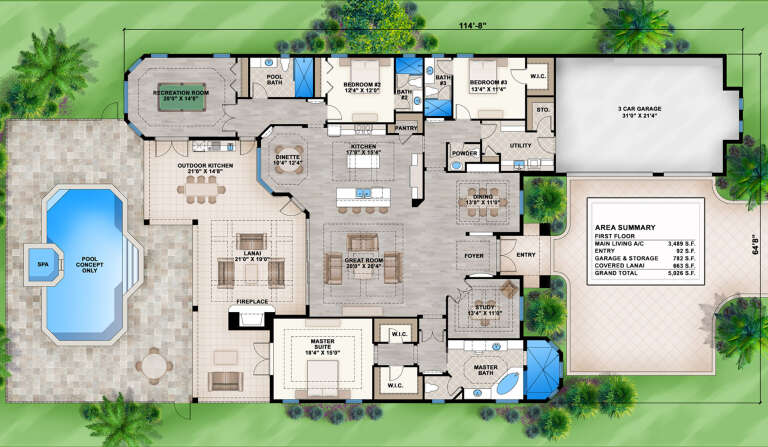 House Plan House Plan #27551 Drawing 1