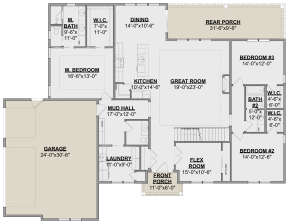 Modern Farmhouse Plan: 2,430 Square Feet, 3 Bedrooms, 2.5 Bathrooms ...