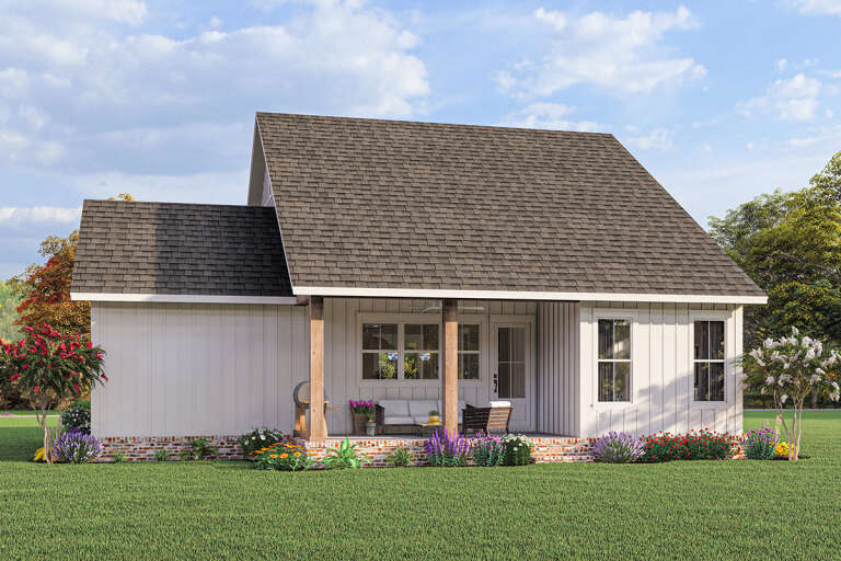 Modern Farmhouse Plan: 1,263 Square Feet, 2 Bedrooms, 2 Bathrooms - 041 ...