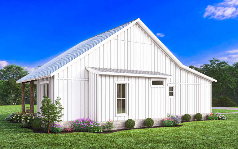 Modern Farmhouse Plan: 1,299 Square Feet, 3 Bedrooms, 2 Bathrooms - 041 ...