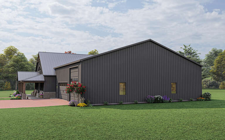 Barn Plan: 2,693 Square Feet, 3 Bedrooms, 3 Bathrooms - 5032-00172