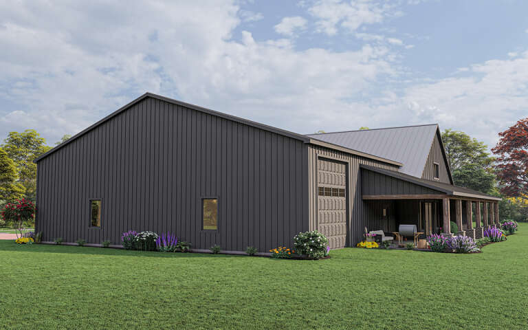 Barn Plan: 2,693 Square Feet, 3 Bedrooms, 3 Bathrooms - 5032-00172