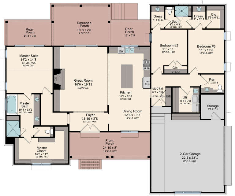House Plan House Plan #27844 Drawing 1
