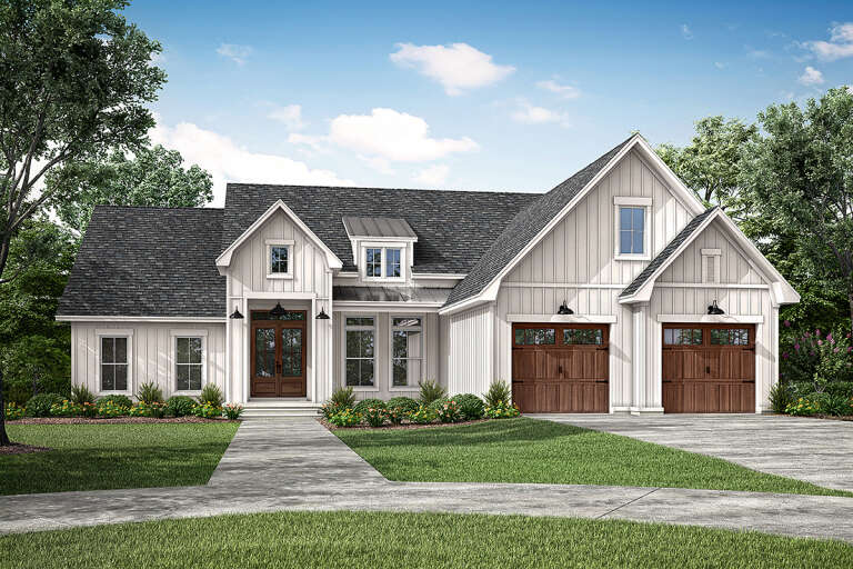 Modern Farmhouse Plan: 2,658 Square Feet, 4 Bedrooms, 3.5 Bathrooms ...