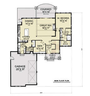 Modern Farmhouse Plan: 3,161 Square Feet, 4 Bedrooms, 2.5 Bathrooms ...
