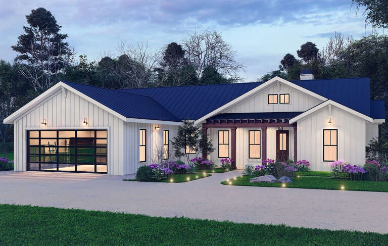 Modern Farmhouse Plan: 1,946 Square Feet, 3 Bedrooms, 2.5 Bathrooms ...