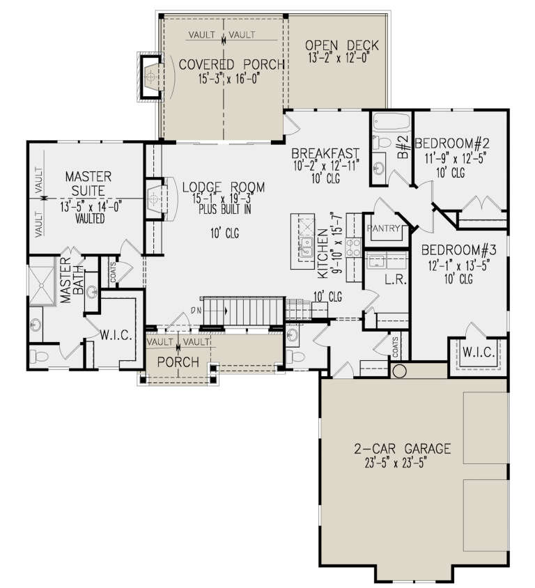 Modern Farmhouse Plan: 1,800 Square Feet, 3 Bedrooms, 2.5 Bathrooms ...