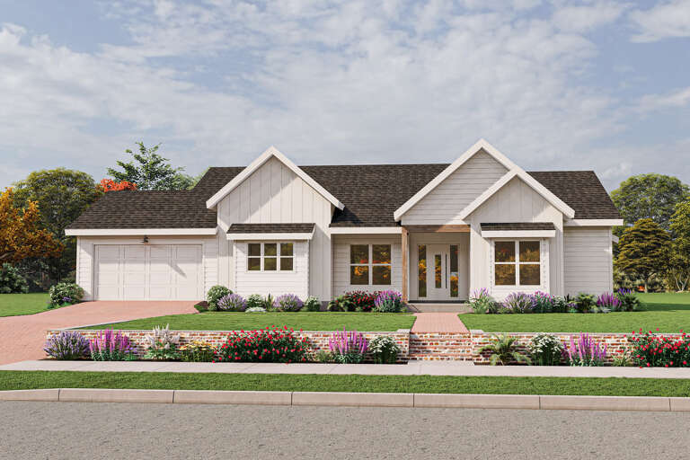 Modern Farmhouse Plan: 2,296 Square Feet, 3 Bedrooms, 2.5 Bathrooms ...