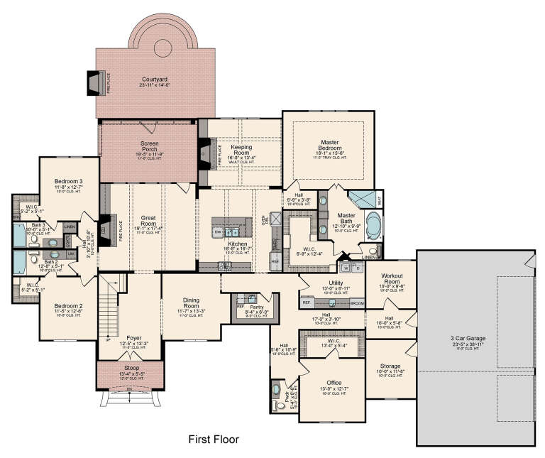 House Plan House Plan #27993 Drawing 1